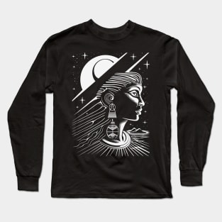 Starseed Space Traveler Woman Illustration Long Sleeve T-Shirt